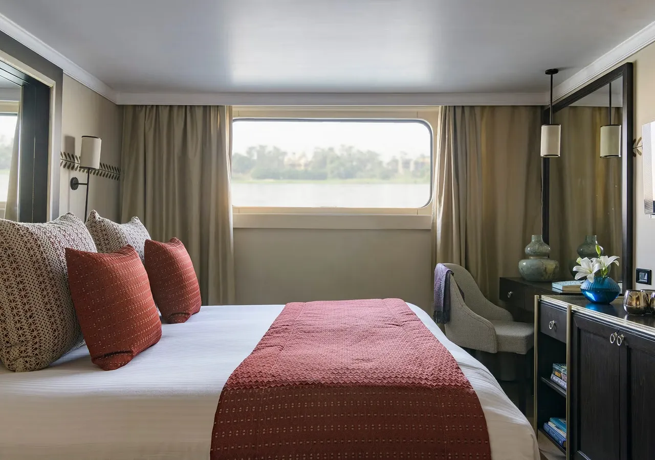 Cabin aboard the Sanctuary Sun Boat IV Nile Cruise Nile cruise